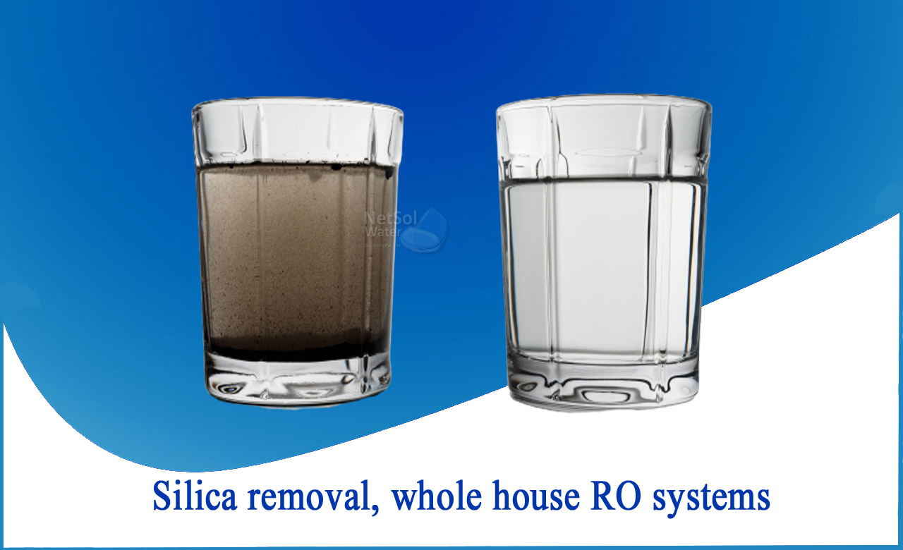silica for water treatment, silica removal Reverse Osmosis, reactive silica removal from water